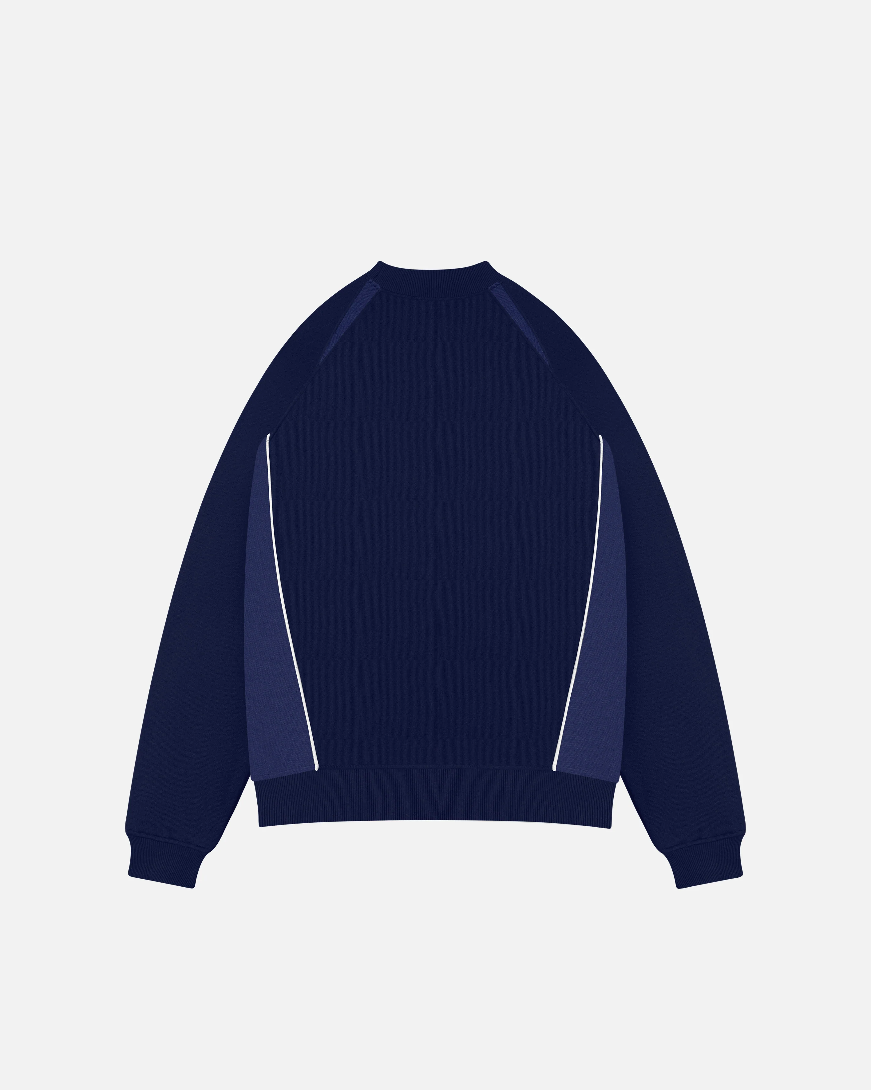 Brighton Panelled Navy & Blue Sweat - Image 4
