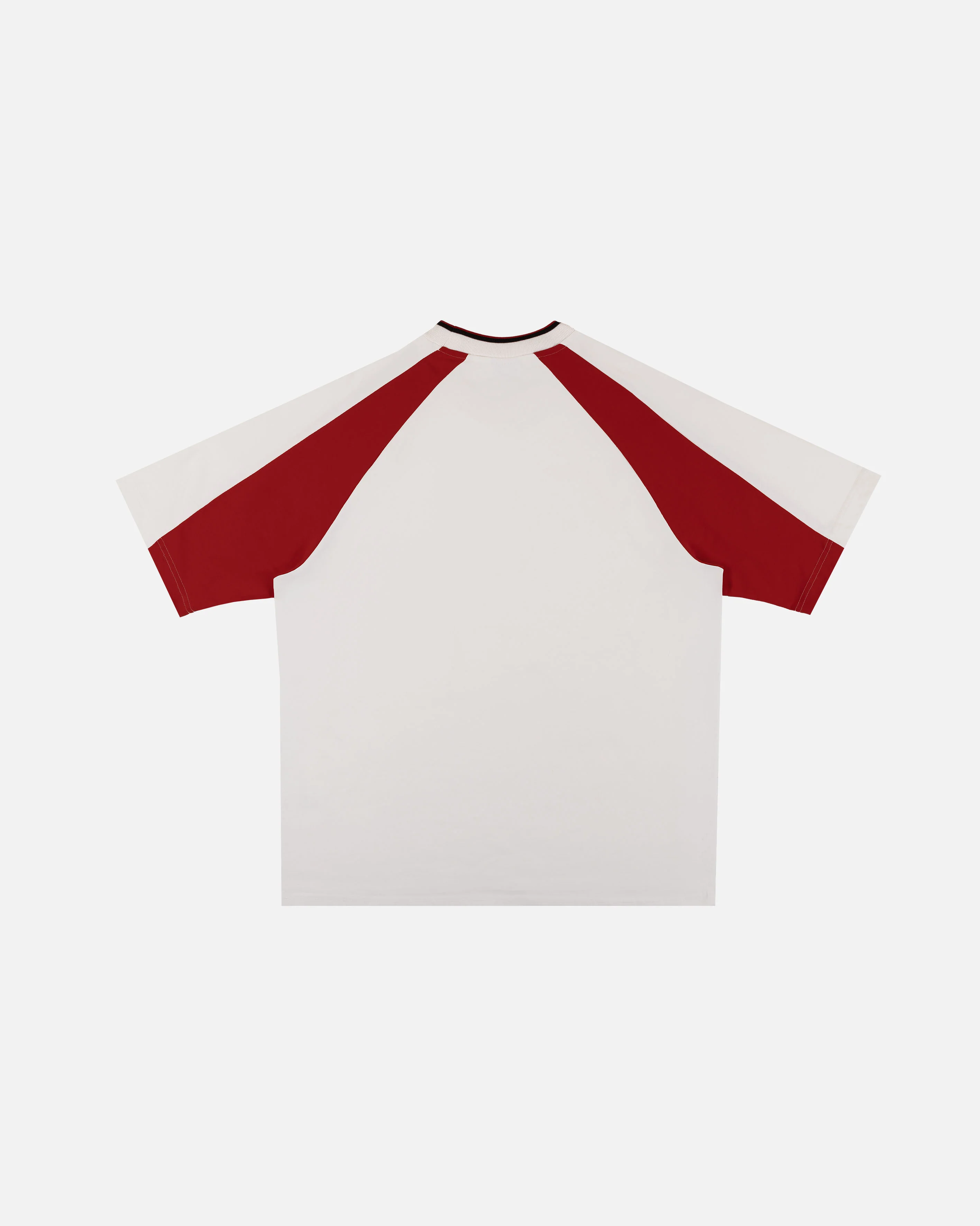 Forest 90s Oversized Panelled White Tee - Image 4