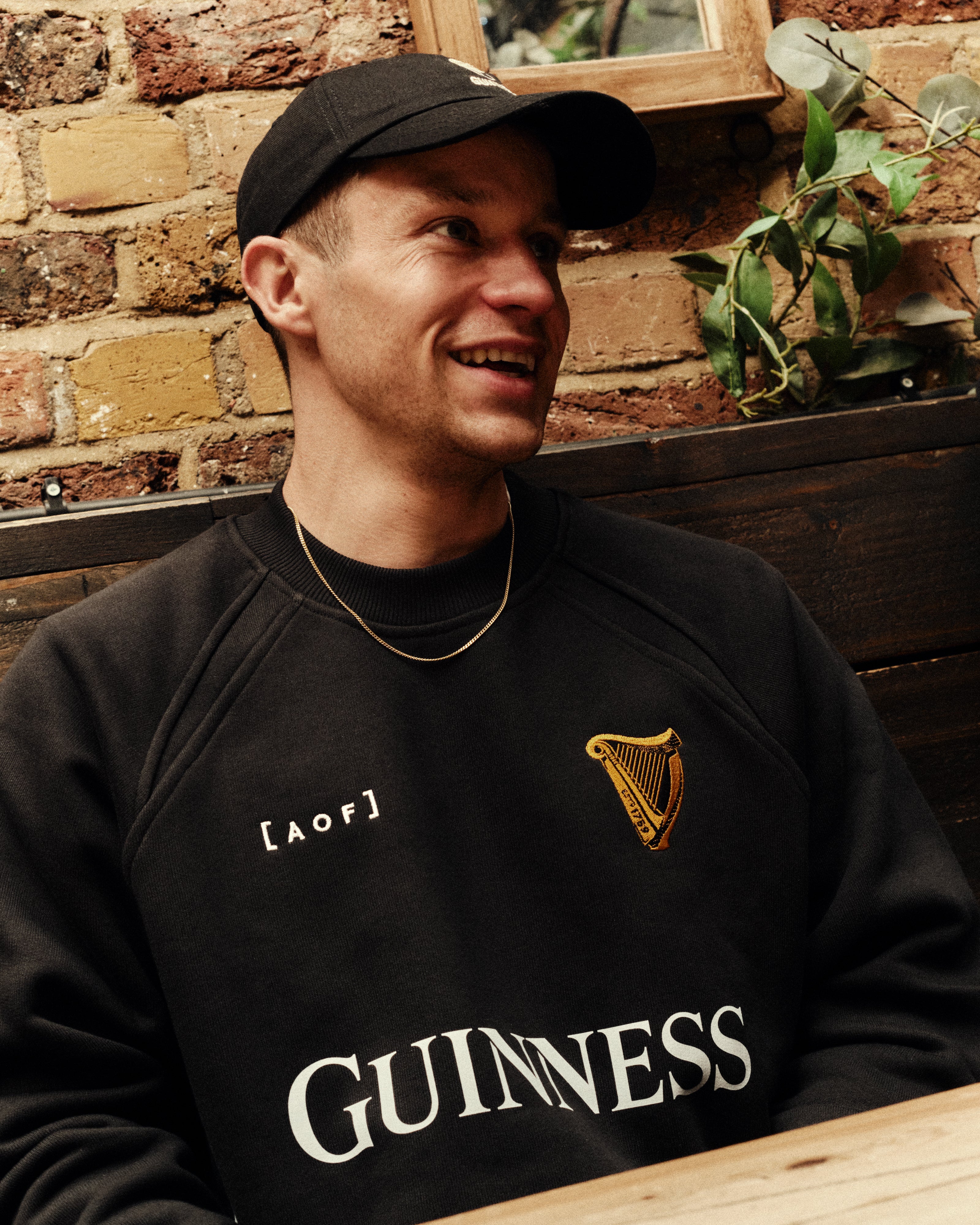 Guinness Panelled Black Sweat - Image 5
