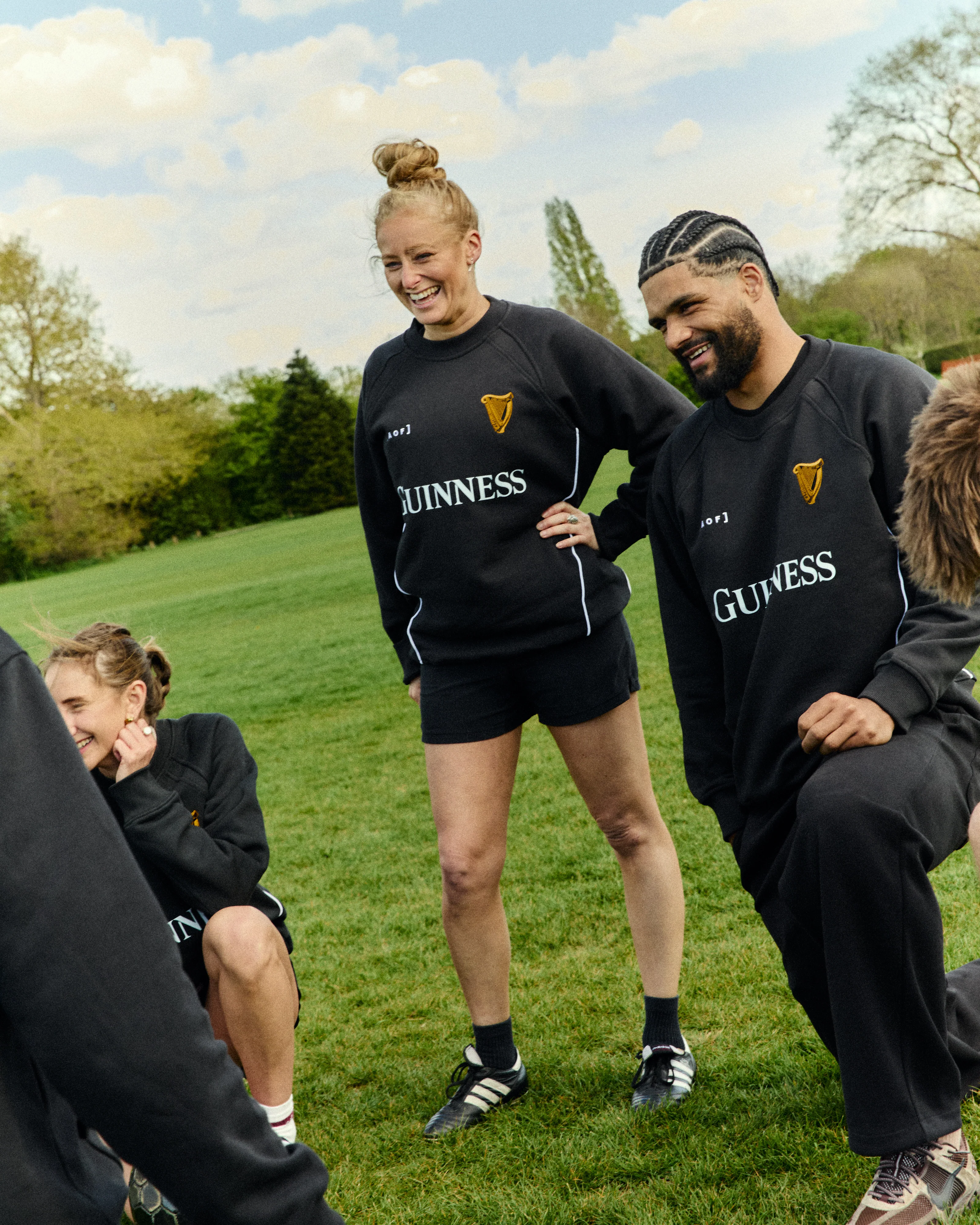 Guinness Panelled Black Sweat - Image 6