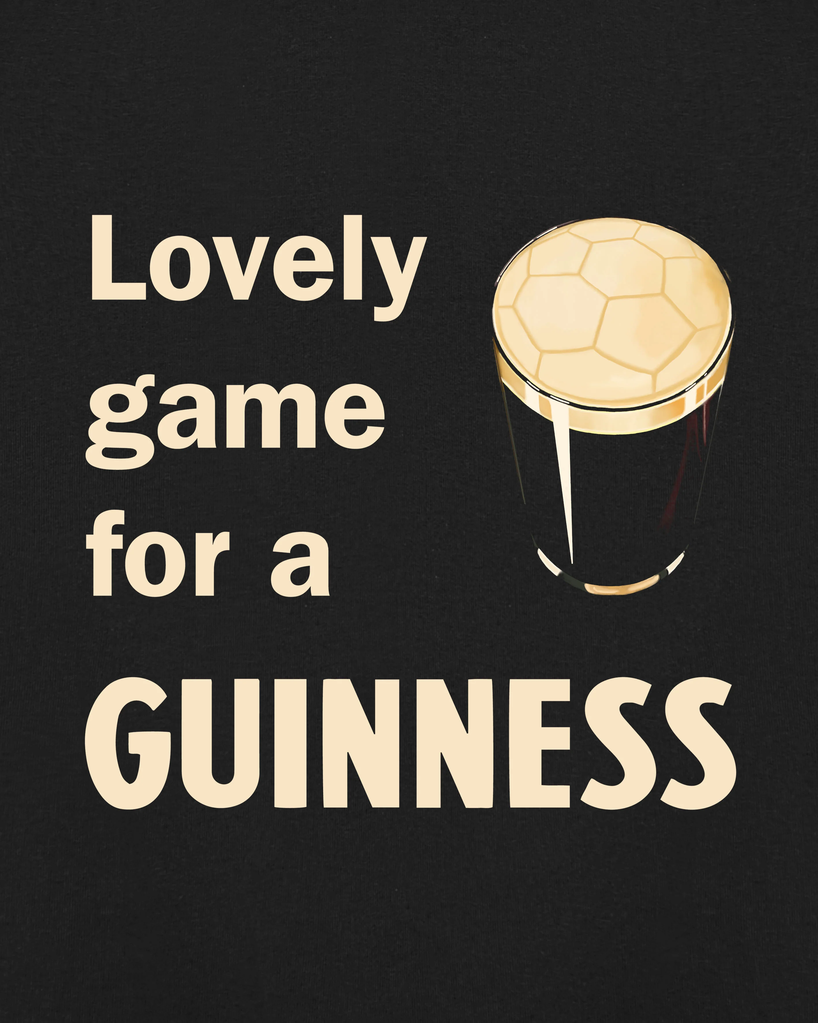 Lovely Game For A Guinness Black Hoodie - Image 5