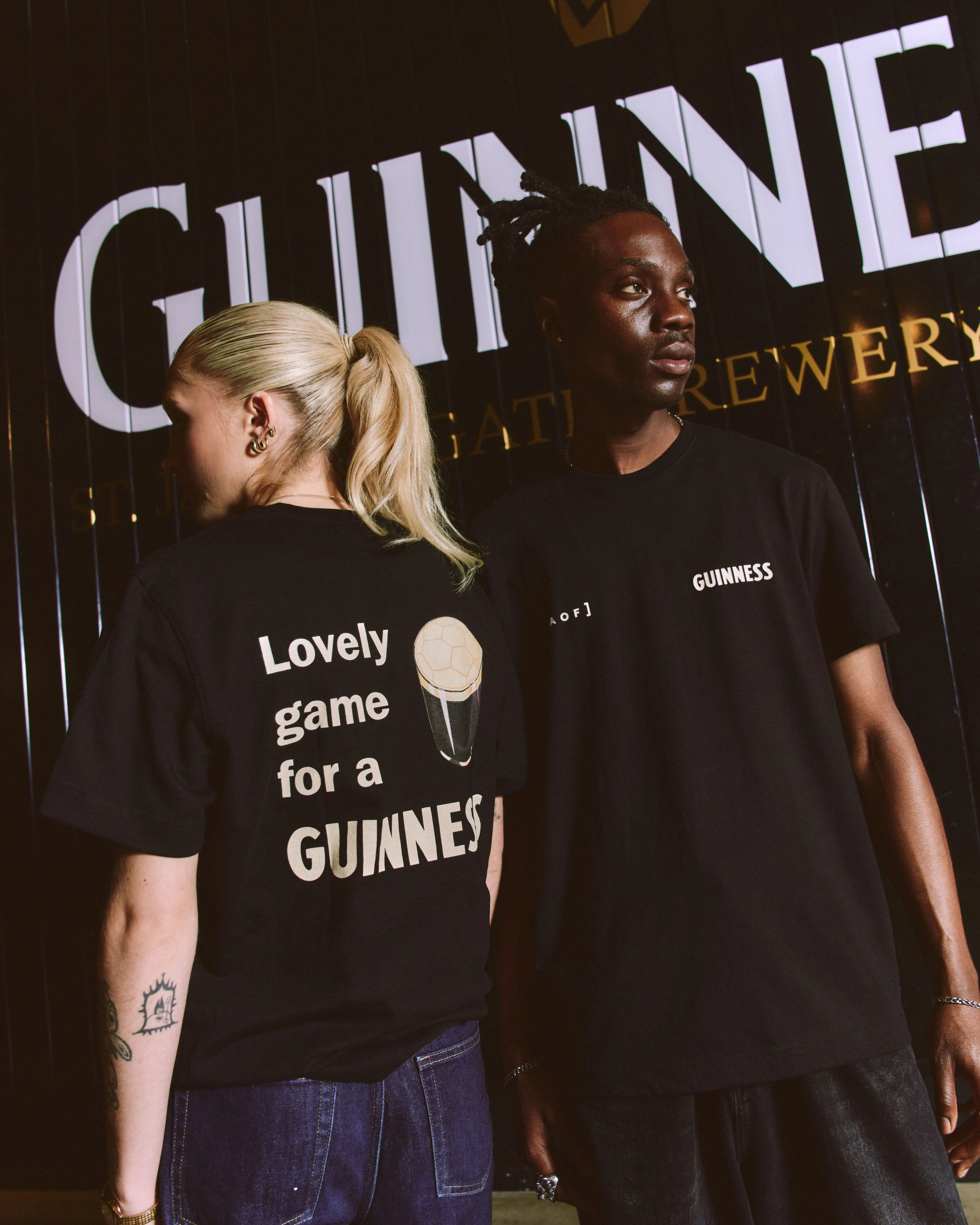Lovely Game For A Guinness Black Tee - Image 5