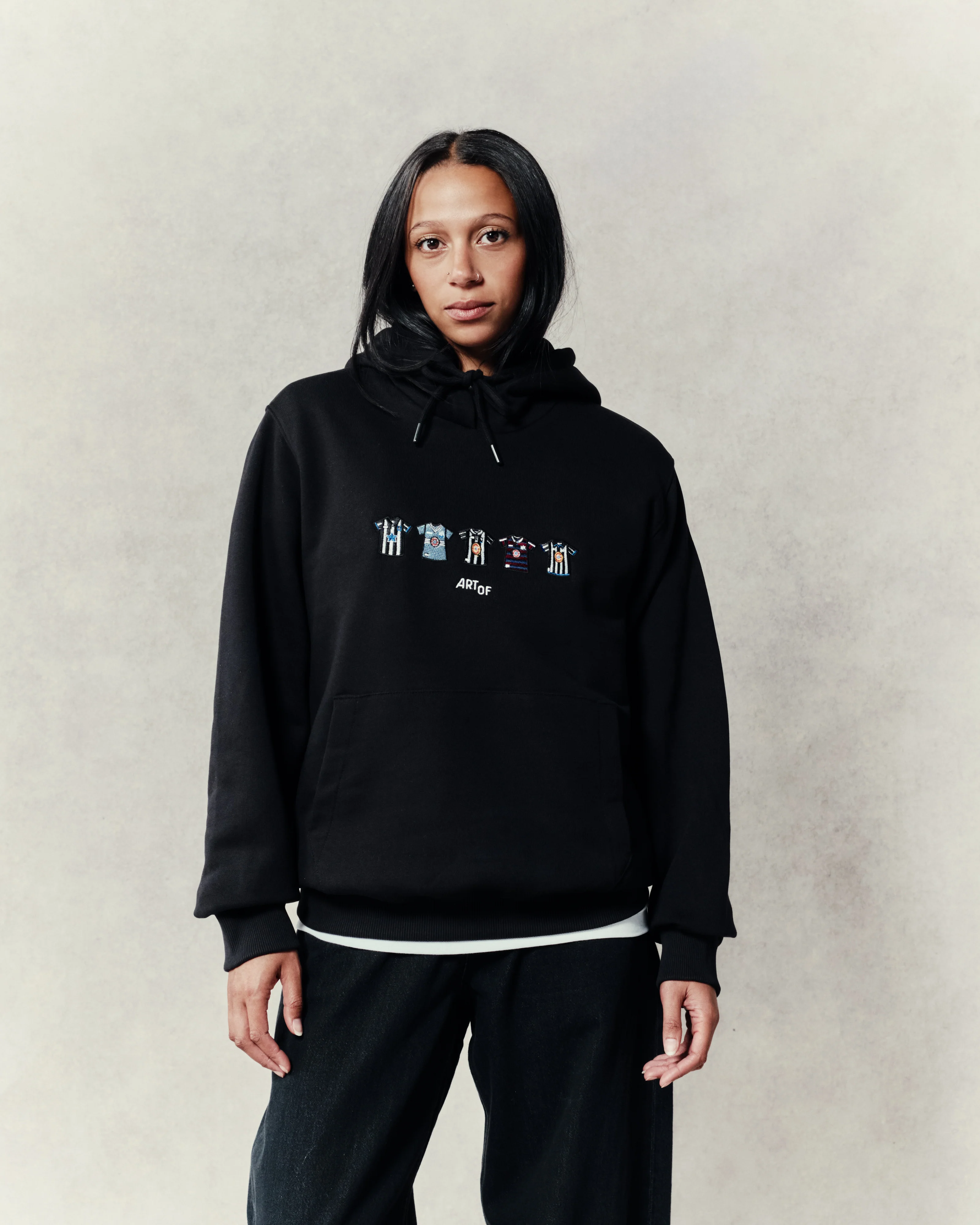 Toon Embroidered Classics Black Hoodie - Image 4